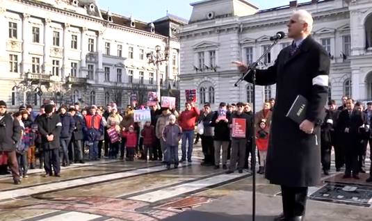 VIorel Iuga Protest Bodnariu la Arad 2